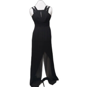 NWT BCBGeneration dress Womens 2 black formal pencil peek a boo strappy Classic